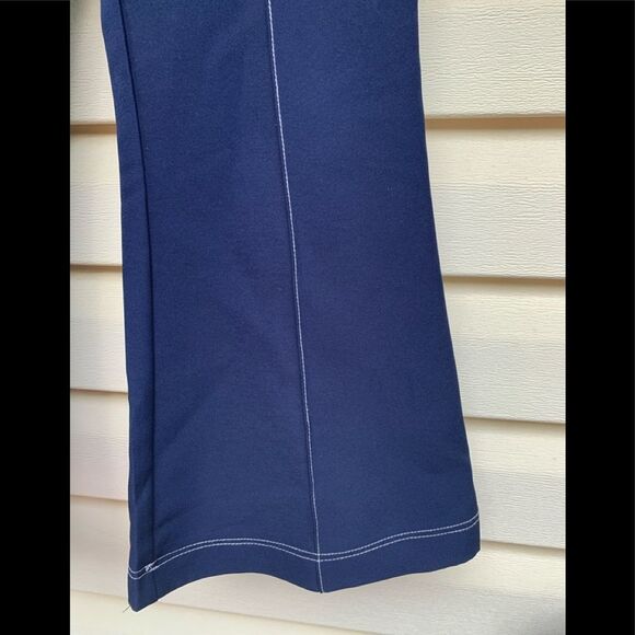 Polly blue flared pants, center zipper, size 8 - Picture 8 of 8
